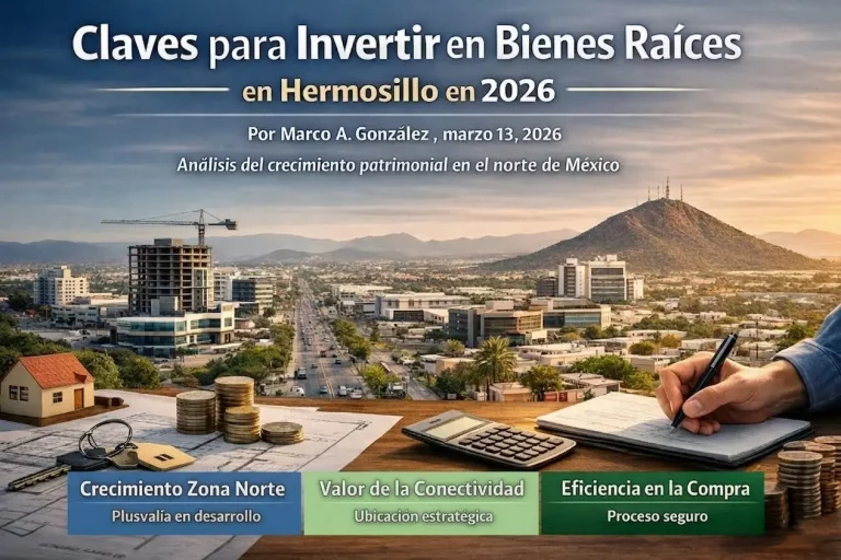 claves para invertir en bienes raices en hermosillo 2026