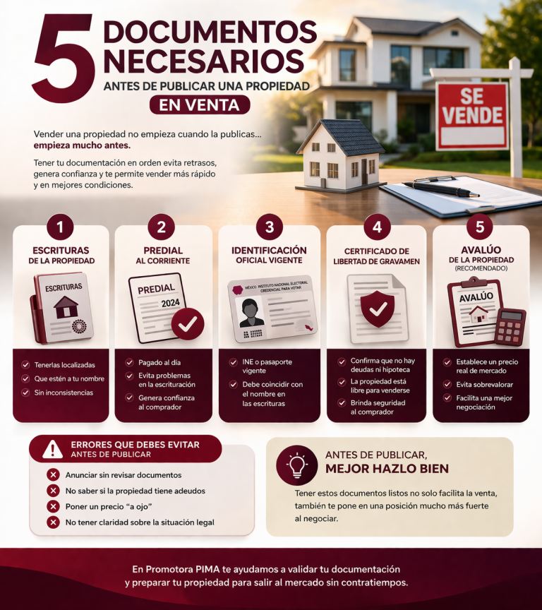documentos para vender una propiedad